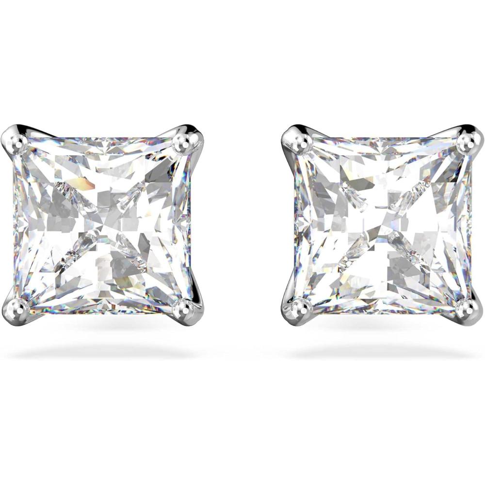 imageSwarovski Attract Crystal Necklace and Earrings Jewelry CollectionStud Pierced Earrings  Rhodium Tone