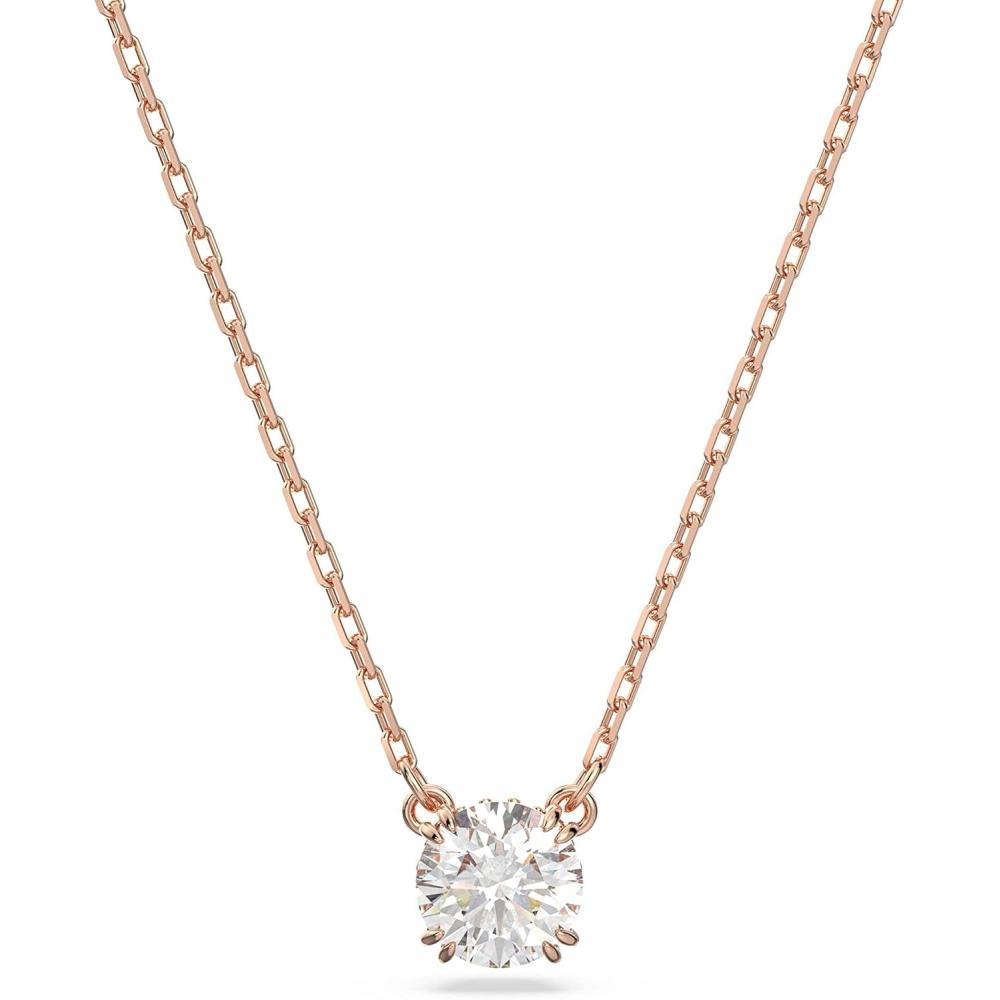 imageSwarovski Constella Crystal Pendant Necklace CollectionNEW  Rose GoldTone with Clear Crystals