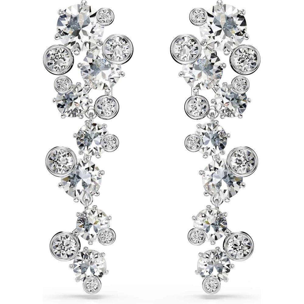 imageSwarovski Constella drop earrings Mixed cuts White Rhodium Finish