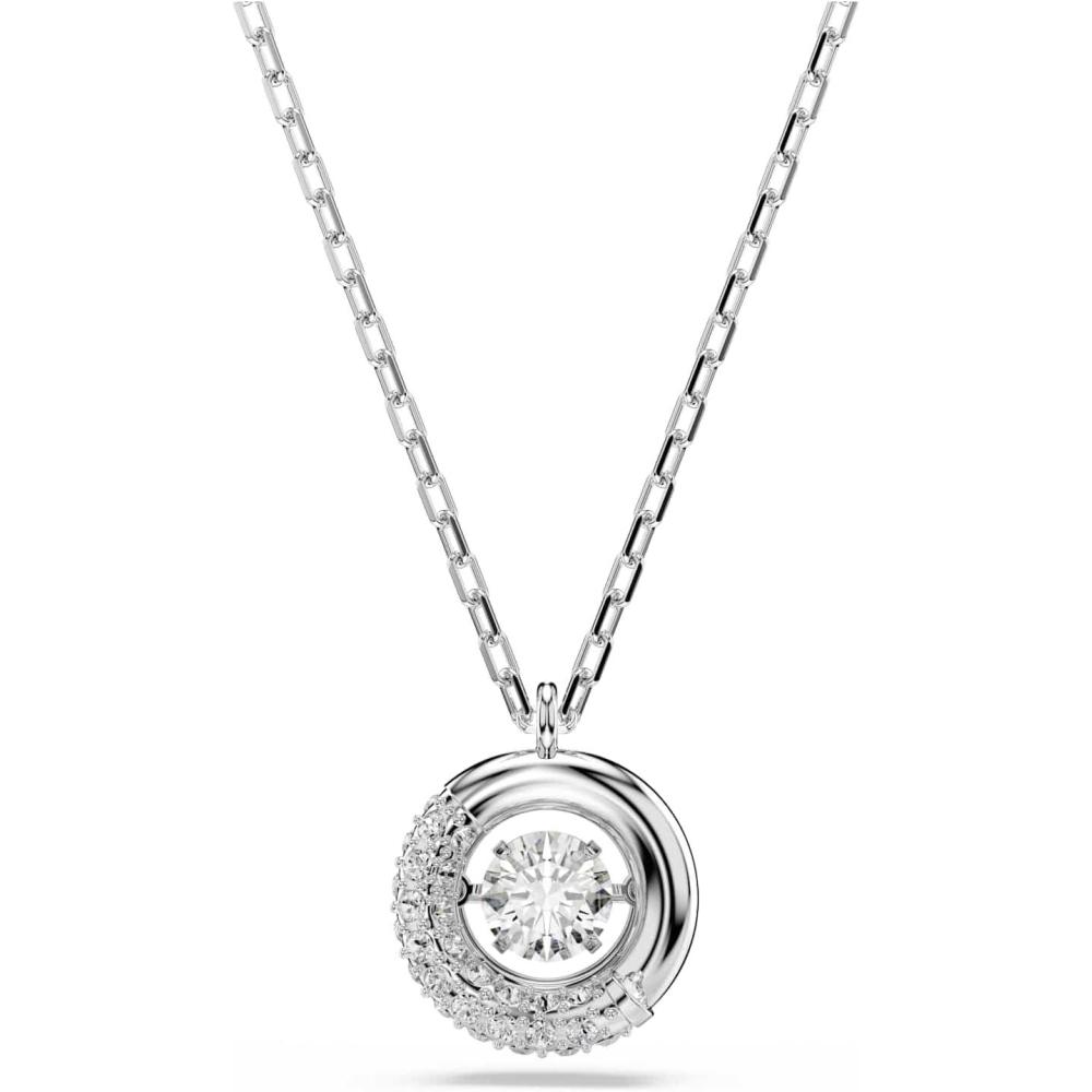 imageSwarovski Dextera pendant Round cut White Rhodium plated
