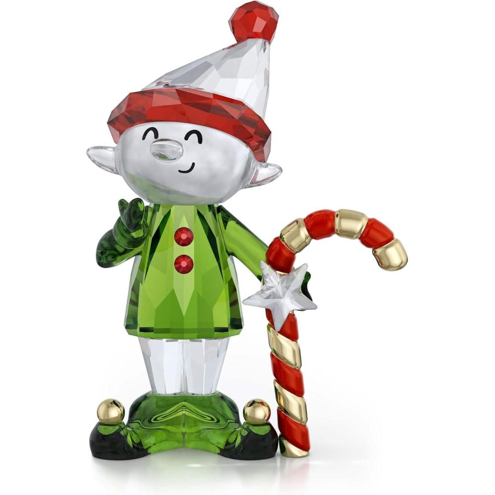 imageSwarovski Holiday Cheers Dulcis Elf and Candy Cane