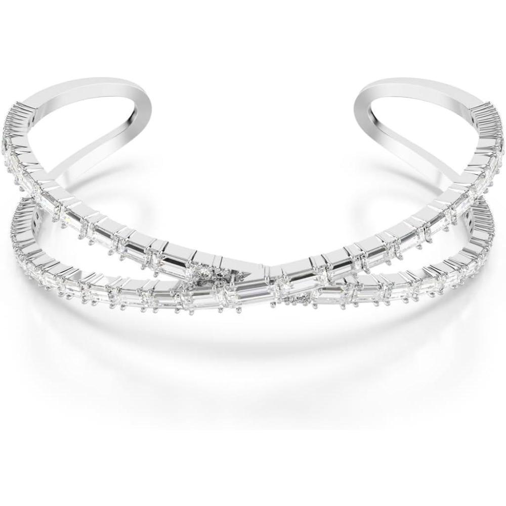 imageSwarovski Hyperbola Cuff Infinity Motif Clear Crystals Rhodium Finished MetalLarge