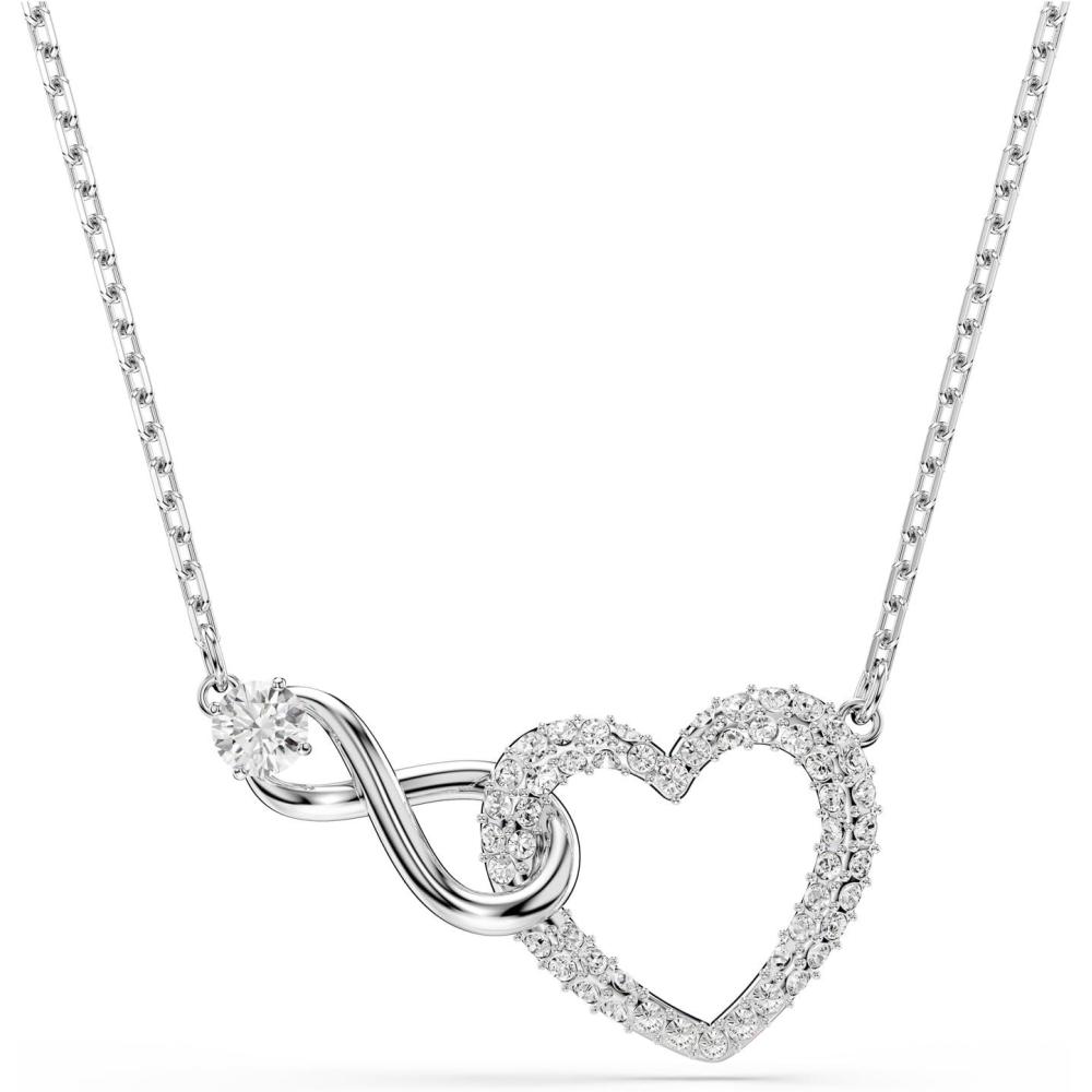 imageSwarovski Hyperbola Pendant Heart And Infinity Clear Rhodium Finished