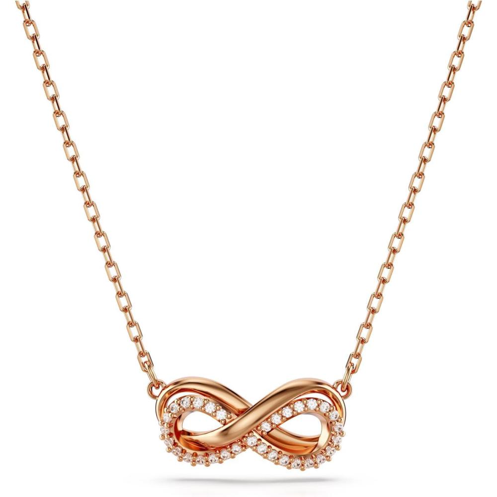 imageSwarovski Hyperbola Pendant Necklace CollectionHorizontal Infinity  Rose goldtone finished