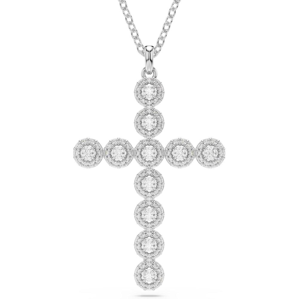 imageSwarovski Insigne pendant Mixed cuts Cross Clear Rhodium Finished