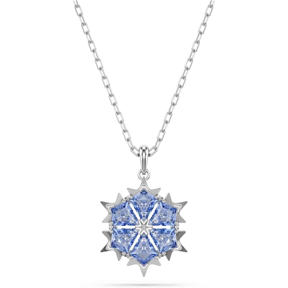 imageSwarovski Magic pendant Snowflake Blue Rhodium finish