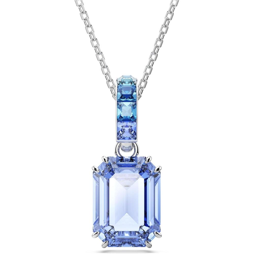imageSwarovski Millenia Pendant Octagon Cut Blue Rhodium Finished