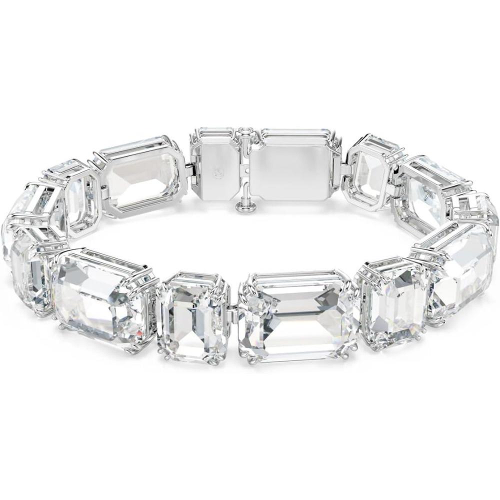 imageSwarovski Millenia Tennis bracelet Octagon cut clear Rhodium finish