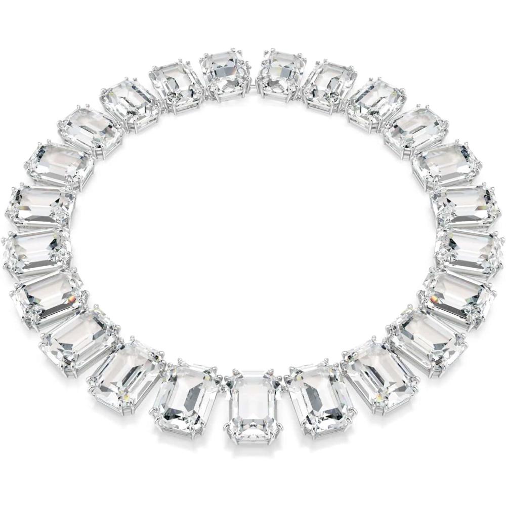 imageSwarovski Millenia necklace Oversized crystals Octagon cut White Rhodium finish