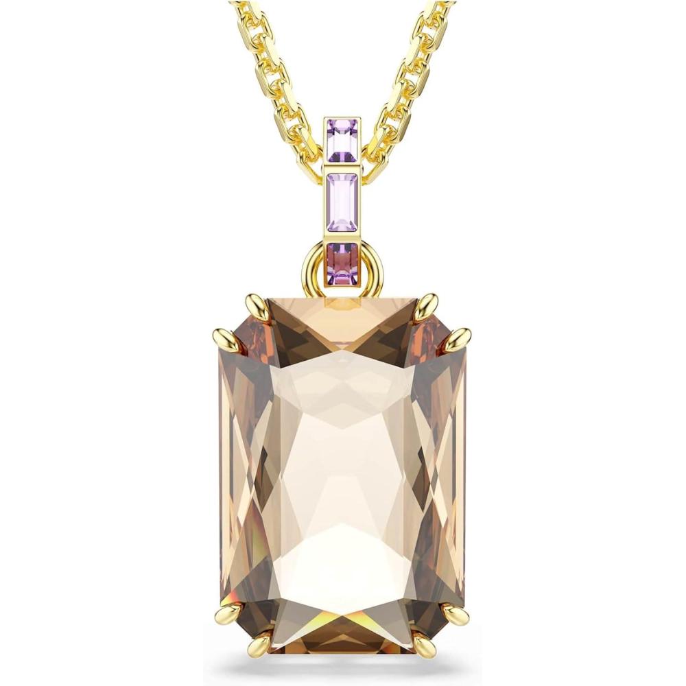 imageSwarovski Millenia pendant Octagon cut Caramel Goldtone plated
