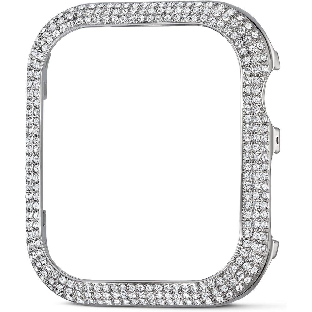 imageSwarovski Sparkling Smartwatch Case compatible with Apple Watch Series 4 and 5 40mm Silver ToneSilver tone