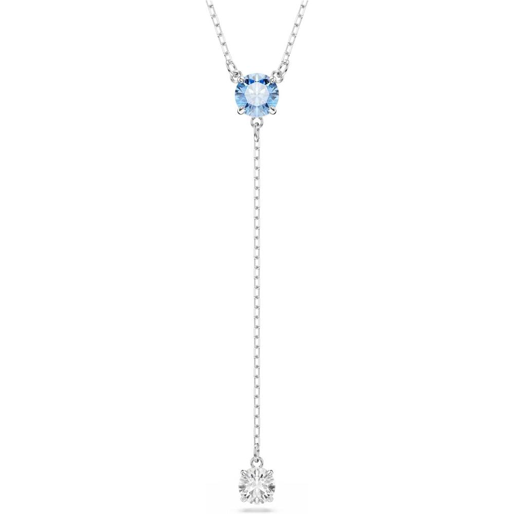 imageSwarovski Stilla Attract Y necklace Round cut Blue Rhodium finish