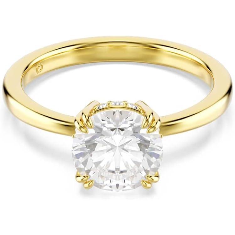 imageSwarovski Stilla Attract cocktail ring Round cut White Goldtone plated
