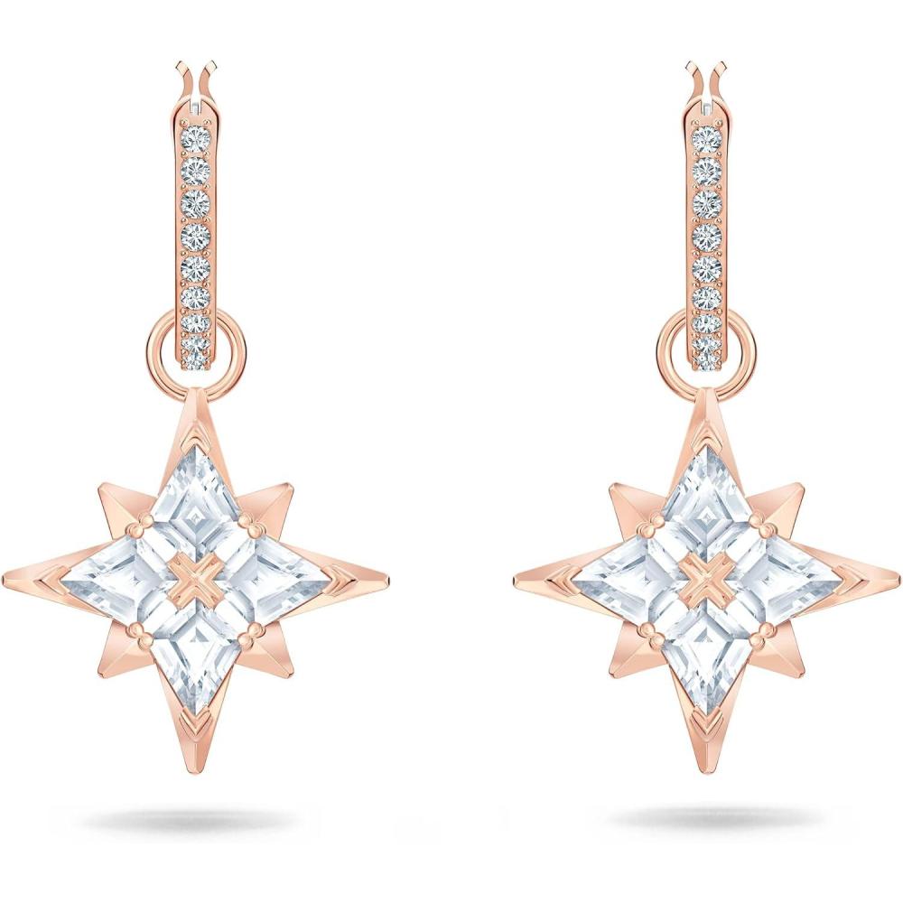 imageSwarovski Symbolic Star Jewelry Collection Clear CrystalsPierced Earrings  Rose Gold Tone