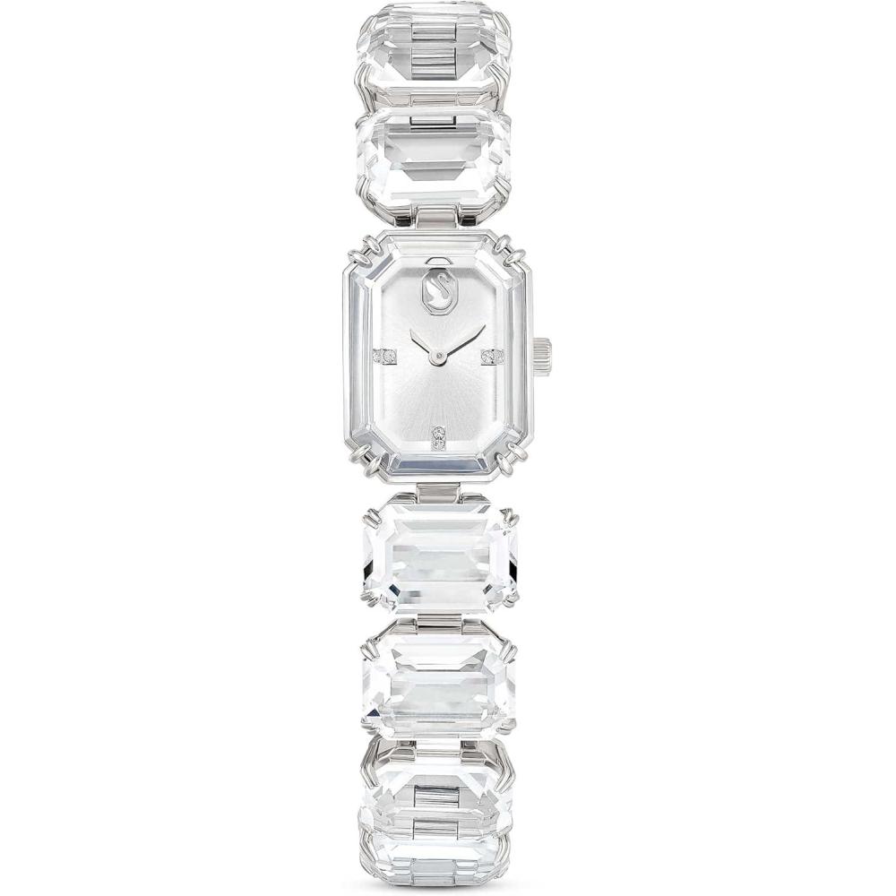 imageSwarovski Watch Octagon Cut Bracelet White Stainless Steel