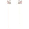 Pierced Earrings - Rose Gold Tone