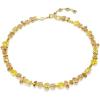 imageSwarovski Gema Tennis necklace Mixed cuts Yellow Goldtone plated