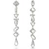 Clear Long Drop Earrings
