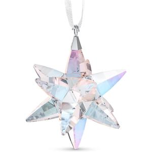 SWAROVSKI Bell & Star Holiday Ornament, Small, Clear Crystals(Star Ornament – Medium)