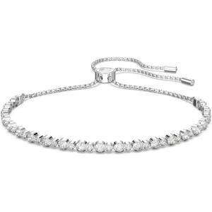 SWAROVSKI Subtle Bracelet Jewelry Collection, Clear Crystals(Rhodium Finish Single Strand)