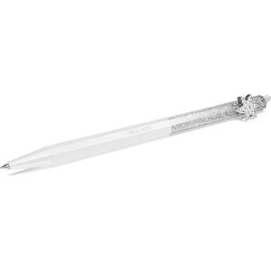 Swarovksi Crystalline ballpoint pen, Octagon shape, Snowflake, White, White lacquered(Annual Edition  White)