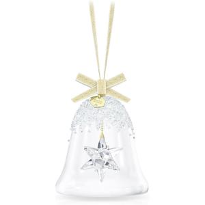 Swarovski Annual Edition Christmas Bell 2022 Ornament, White Crystals, Part of The Annual Edition Collection(2022 Bell & Star)