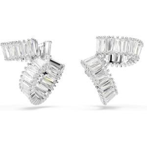 Swarovski Ariana Grande Collection, Clear Crystal & Pearls, Rhodium Finish Earrings(Crystal Ear Cuffs)