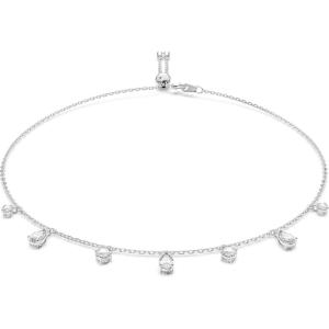 Swarovski Attract Crystal Necklace and Earrings Jewelry Collection(Choker Necklace – Rhodium Tone)