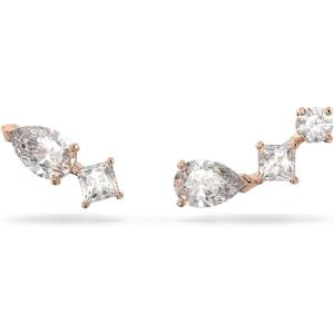 Swarovski Attract Crystal Necklace and Earrings Jewelry Collection(Pierced Earrings – Rose Gold Tone)