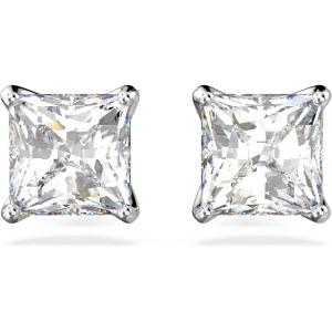 Swarovski Attract Crystal Necklace and Earrings Jewelry Collection(Stud Pierced Earrings – Rhodium Tone)
