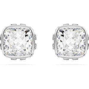 Swarovski Crystal Chroma Jewelry Collection, Heart Shaped Crystal, Latch Back Earring Closure, Lobster Claw Clasp Bracelet(April – Clear)