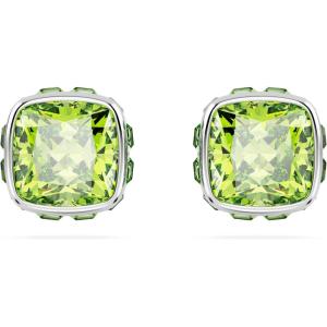 Swarovski Crystal Chroma Jewelry Collection, Heart Shaped Crystal, Latch Back Earring Closure, Lobster Claw Clasp Bracelet(August – Green)