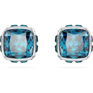 Swarovski Crystal Chroma Jewelry Collection, Heart Shaped Crystal, Latch Back Earring Closure, Lobster Claw Clasp Bracelet(December – Blue)