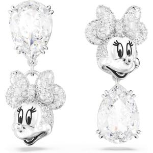 Swarovski Disney Mickey Mouse pendant, White, Rhodium Finished(White Clear)