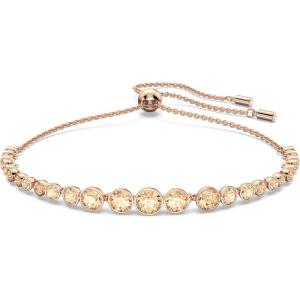 Swarovski Emily Tennis Bracelet Jewelry Collection(Clear Crystals – Gold Tone)