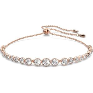 Swarovski Emily Tennis Bracelet Jewelry Collection(Clear Crystals – Rose Gold Tone Finish)