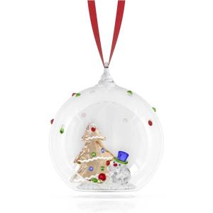 Swarovski Holiday Cheers Tree and Snowman Ball Ornament