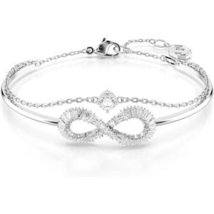 Swarovski Hyperbola Bangle Collection with Infinity Motif(Silver)