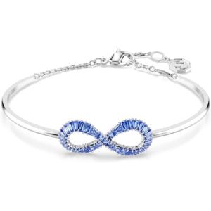 Swarovski Hyperbola Bangle, Infinity, Blue, Rhodium Finished