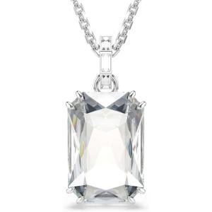 Swarovski Millenia pendant, Octagon cut, White, Rhodium plated