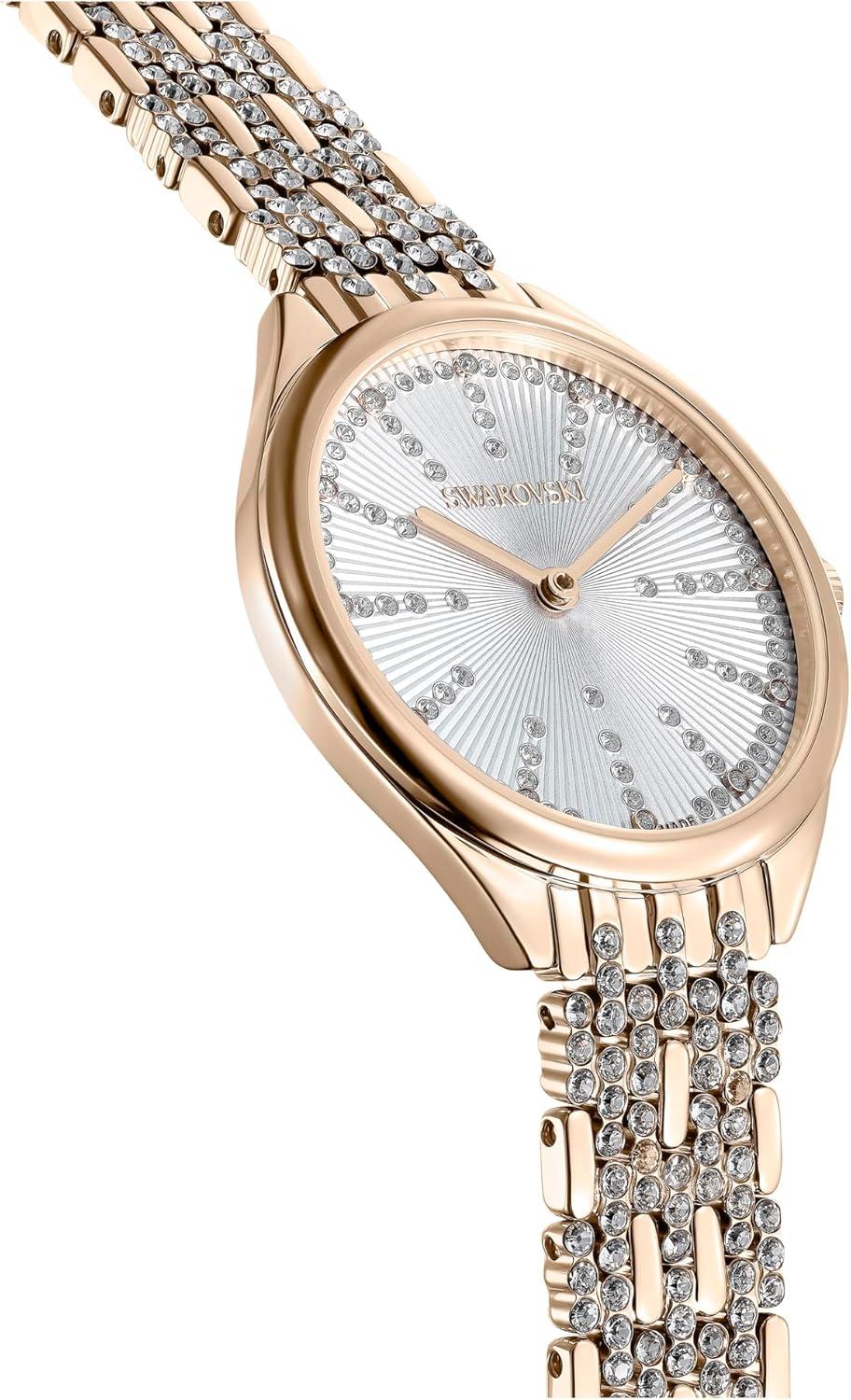 imageSWAROVSKI Attract Crystal Watch Collection Metal BraceletGold Tone Finish