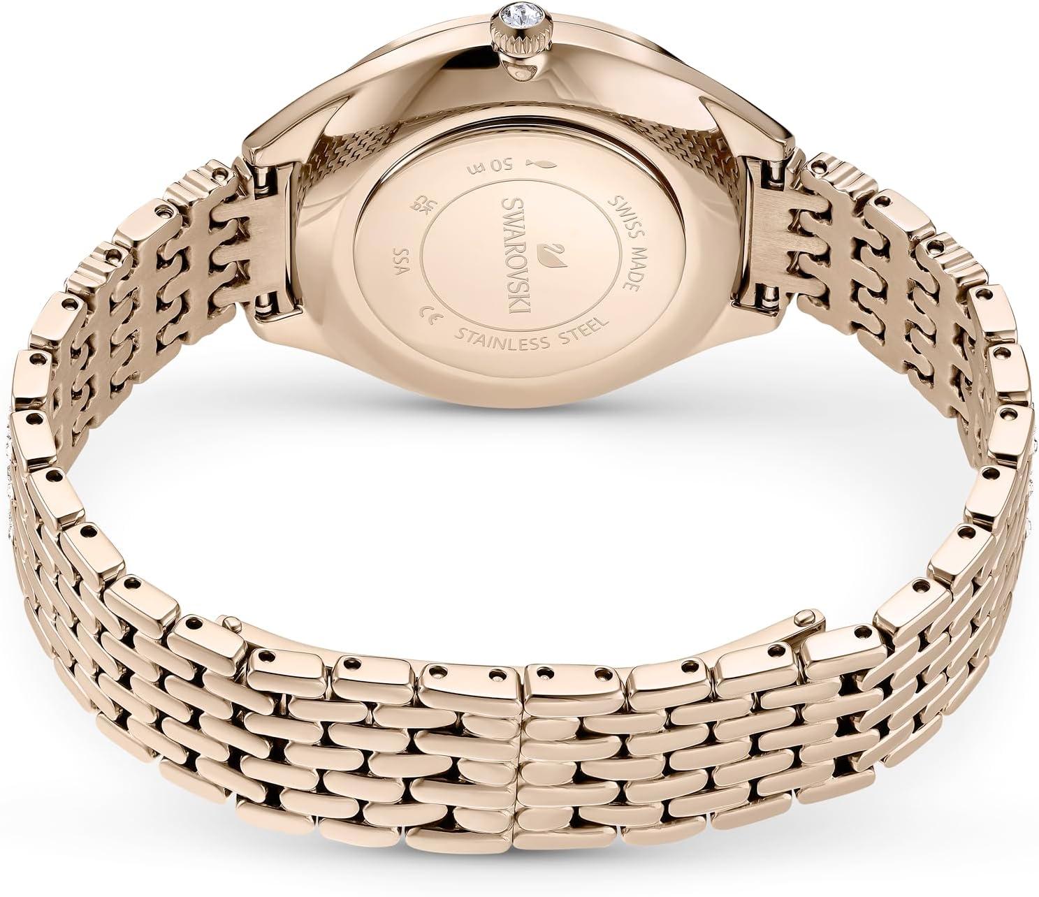 imageSWAROVSKI Attract Crystal Watch Collection Metal BraceletGold Tone Finish