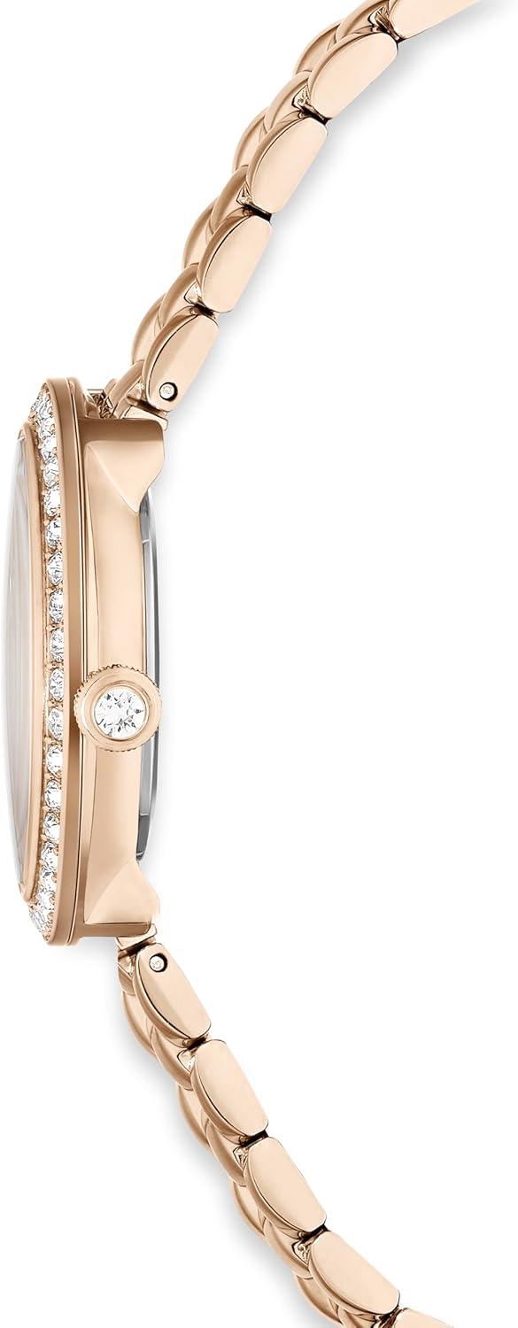imageSwarovski Certa Crystal Watch Swiss Made Rose Gold Tone Finish Part of The Swiss Made Watches CollectionChampagne Tone