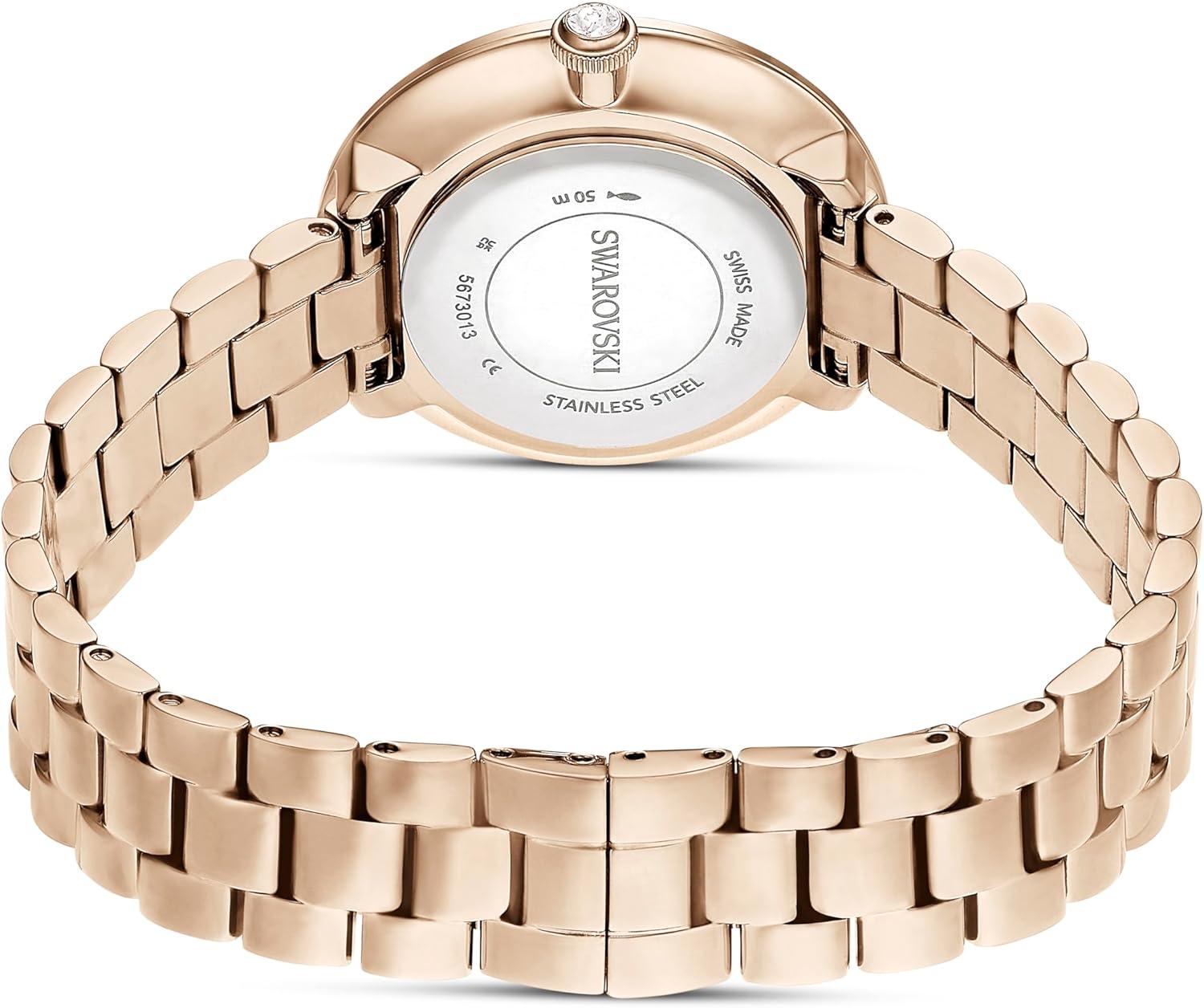 imageSwarovski Certa Crystal Watch Swiss Made Rose Gold Tone Finish Part of The Swiss Made Watches CollectionChampagne Tone