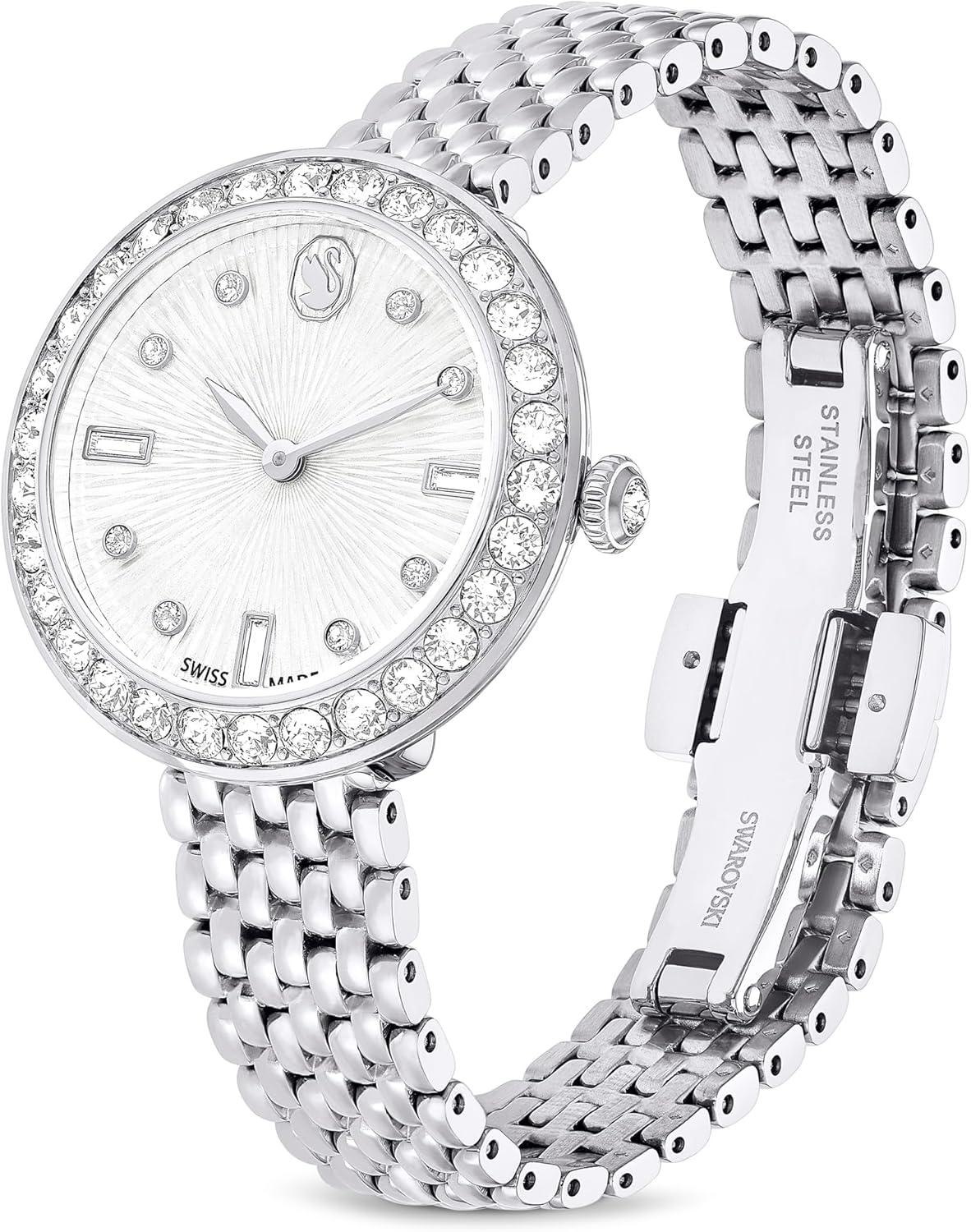 imageSwarovski Certa Crystal Watch Swiss Made Rose Gold Tone Finish Part of The Swiss Made Watches CollectionSilver tone