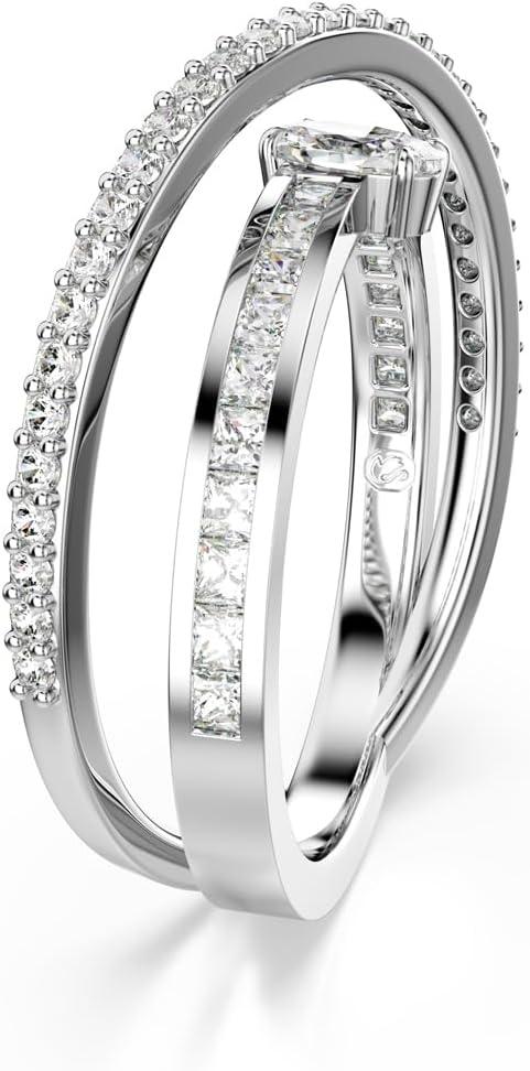 imageSwarovski Hyperbola ring Mixed cuts Clear Rhodium FinishRhodium