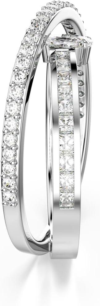 imageSwarovski Hyperbola ring Mixed cuts Clear Rhodium FinishRhodium