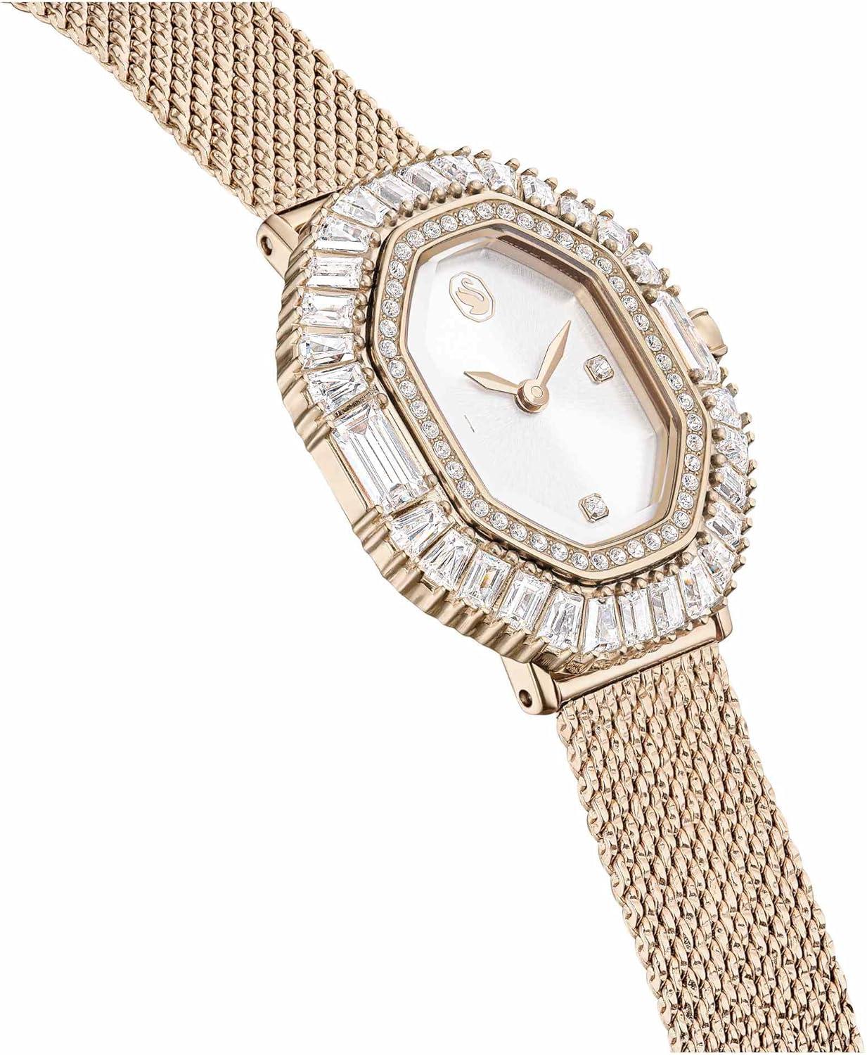 imageSwarovski Matrix Octagon Watch Metal Bracelet Gold Tone Champagne GoldTone Finish