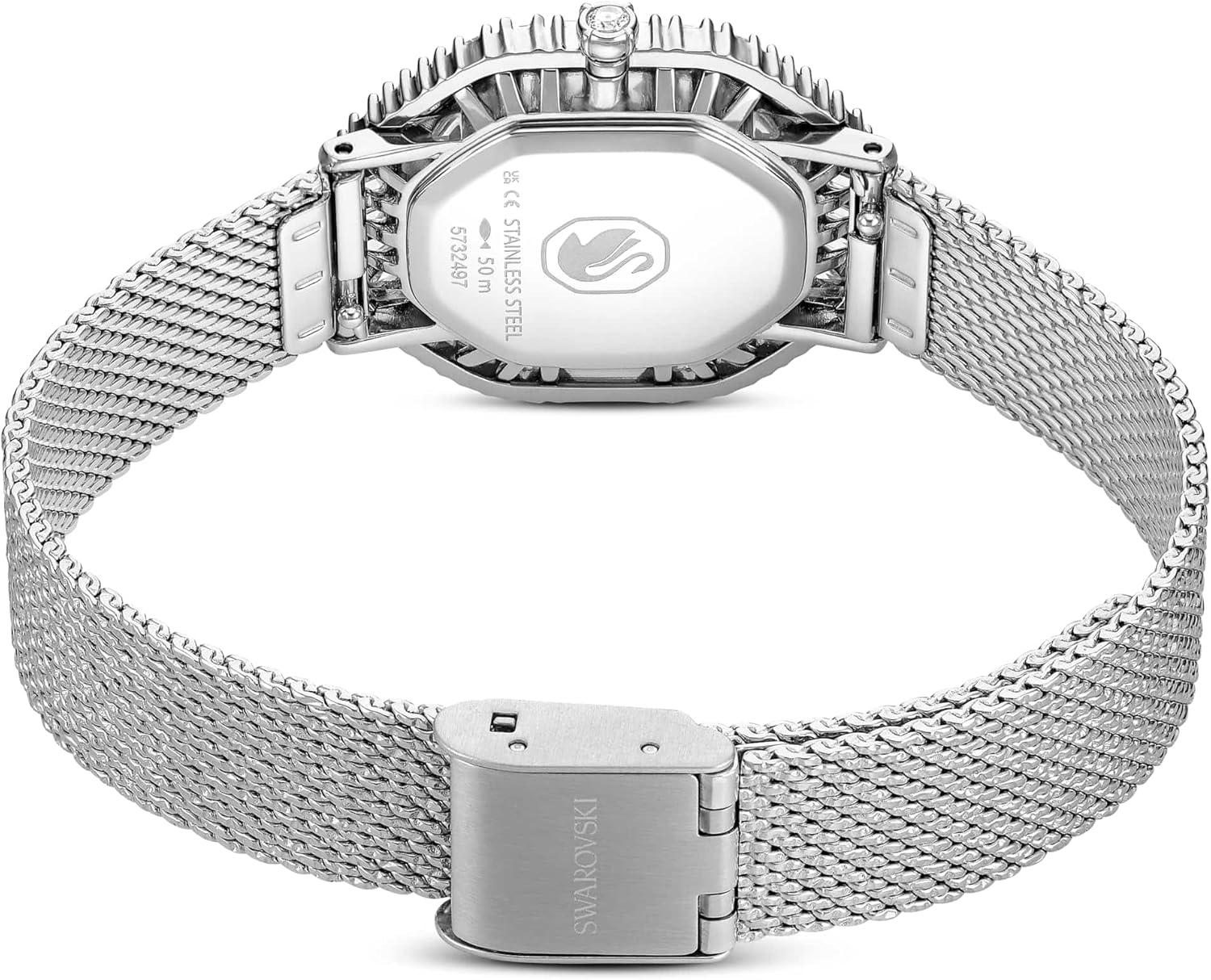 imageSwarovski Matrix Octagon Watch Metal Bracelet Silver Tone Stainless Steel