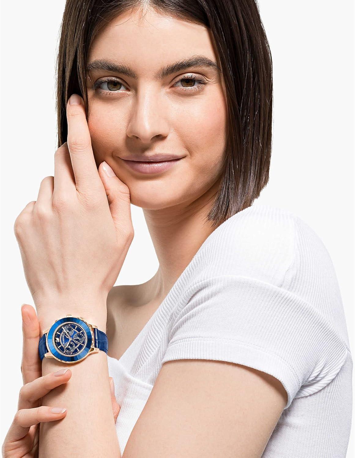 imageSwarovski Octea Lux Crystal Watch CollectionOctea Lux Chrono Dark Blue